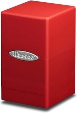 Satin Tower Deck Box Red