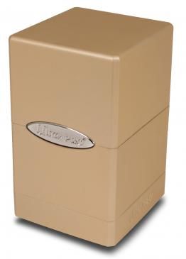 Satin Tower Deck Box Metallic Caramel