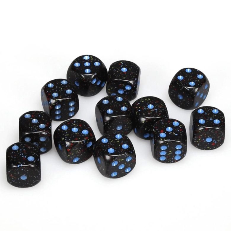 Boite de 36d6 Speckled Blue Stars