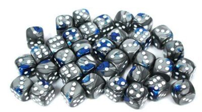 Boite de 36d6 Gemini Blue-Steel w/white