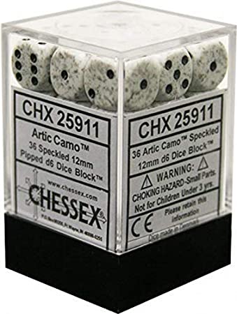 Boite de 36d6 Speckled Arctic Camo
