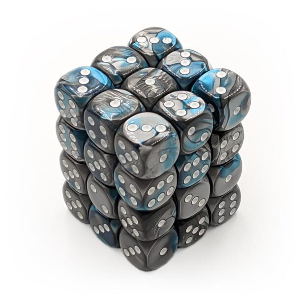 Boite de 36d6 Gemini Steel-Teal w/white