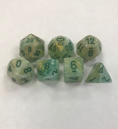 Dés en boite Marble Green w/dark green