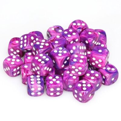 Boite de 36d6 Festive Violet w/white