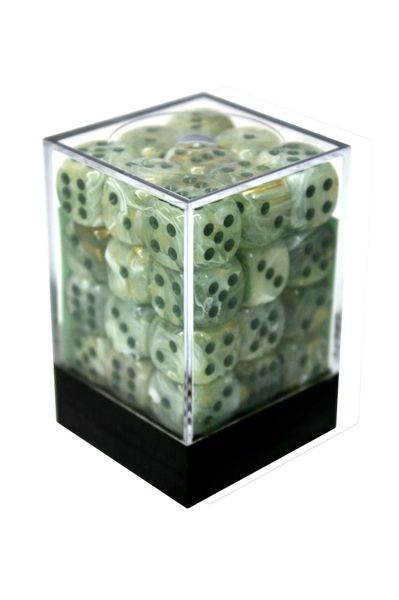 Boite de 36d6 Marble Green w/dark green