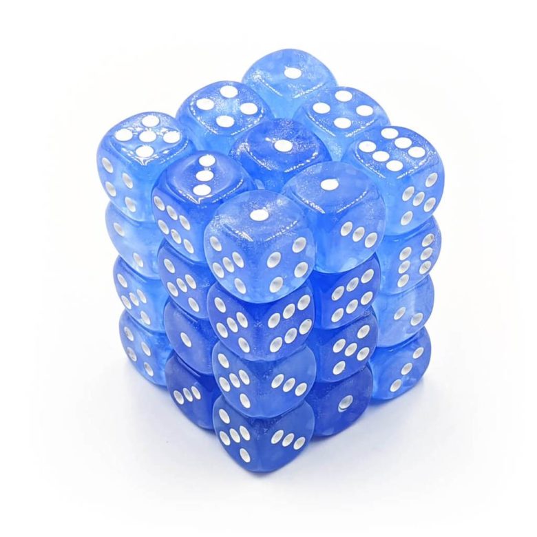 Boite de 36d6 Borealis Sky Blue w/white