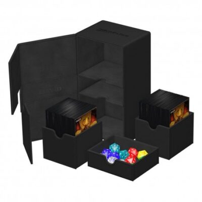 Ultimate Guard Twin flip'n Tray 200 - XenoSkin Black