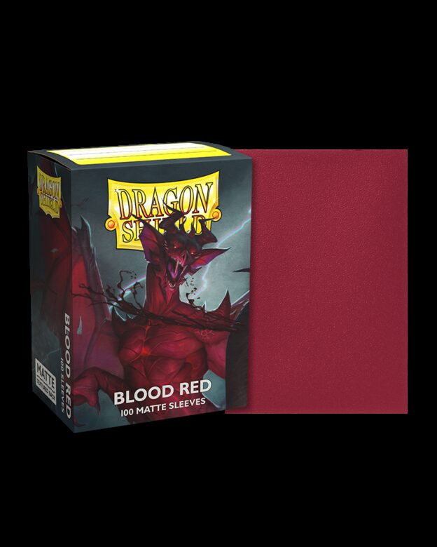 Sleeves Dragon Shield (100) - Blood Red Matte