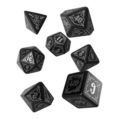 Set de Dés Bloodsucker Black & Silver